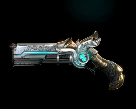 ArtStation - Stylized Fantasy Gun, Yongjae Choe Anime Weapons, Sci Fi ...