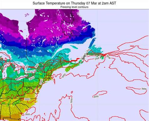 Prince-Edward-Island Surface Temperature on Wednesday 01 Sep at 9pm ADT