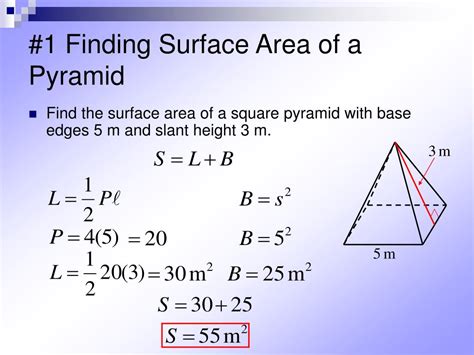 PPT - 10-4 Surface Areas of Pyramids PowerPoint Presentation, free ...