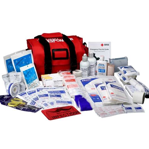 American Red Cross 159-Piece Soft-Sided First Aid Kit Responder Bag ...