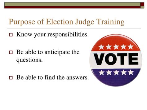 PPT - ELECTION JUDGE TRAINING – 2012 PowerPoint Presentation, free ...