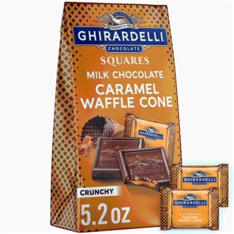 Ghirardelli® Milk Chocolate Caramel Waffle Cone Squares Bag, 5.2 oz ...