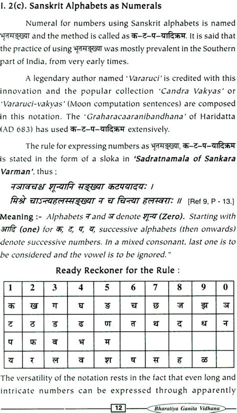 Numbers and Numerals in Sanskrit Works