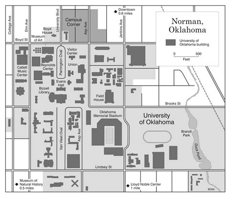 Ou Campus Corner Map