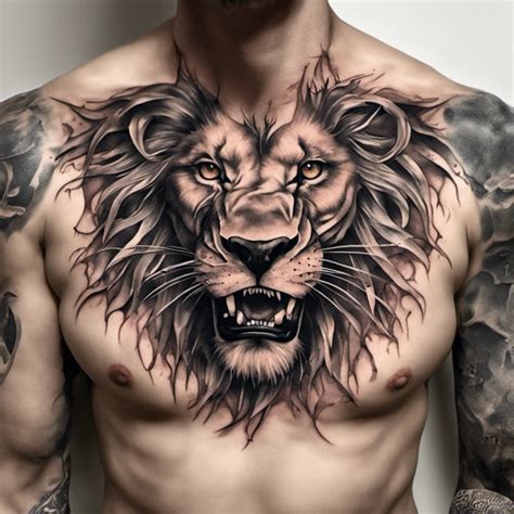 96 Lion Tattoo Ideas Created With Ai | artAIstry