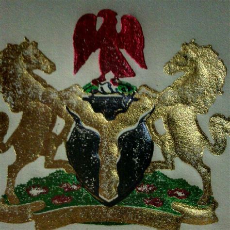 Nigerian coat of arms | Coat of arms, Arms, Painting