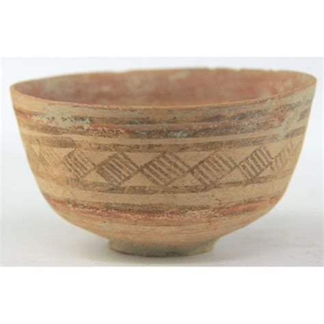 Indian and Himalayan : Indus valley painted pottery vessel with linear ...