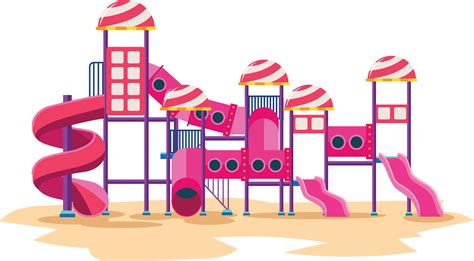 Playground Cartoon Clipart Illustration Child Park Transparent | Images ...