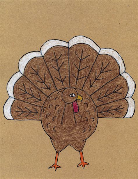 How to Draw a Turkey - Art Projects for Kids