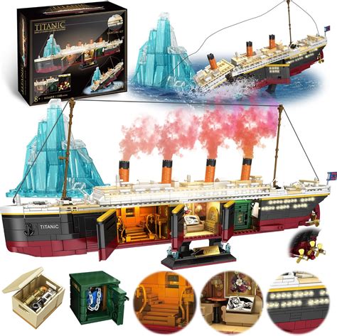 Amazon.com: Zylvoxia Titanic Building Set, 2288 Pcs Titanic Model Block ...