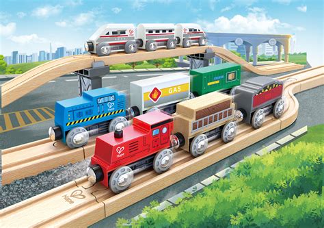 Hape Wooden Trains Collection Set