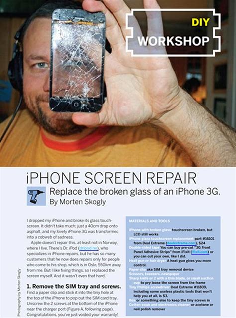 Broken iPhone 3G Screen? Check Out This DIY Repair – memoirs on a rainy day