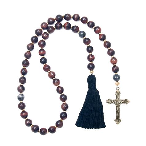 Paternoster Prayer Beads - Red Tiger Eye - Unspoken Elements