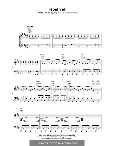 Rebel Yell by S. Stevens - sheet music on MusicaNeo