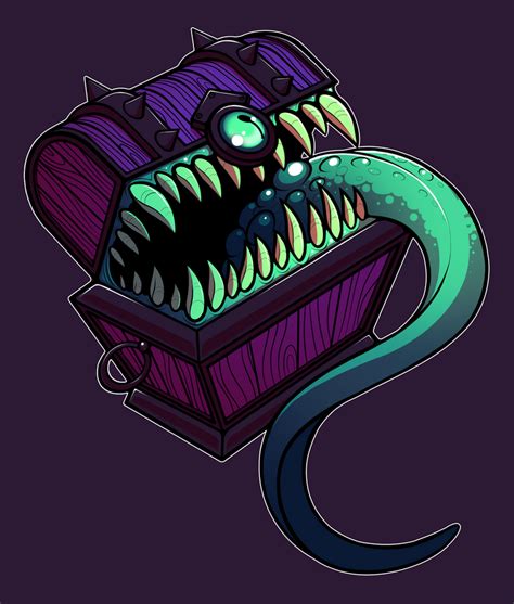 Chest Mimic by kaijubrainsDA on DeviantArt