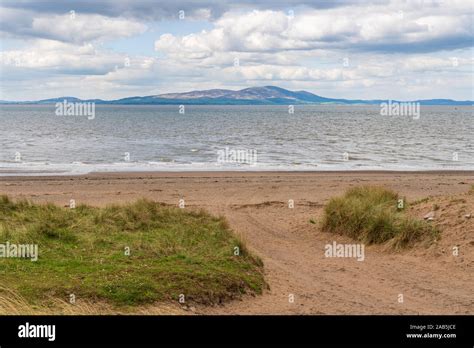 View from the West Beach in Silloth, Cumbria, England, UK Stock Photo ...