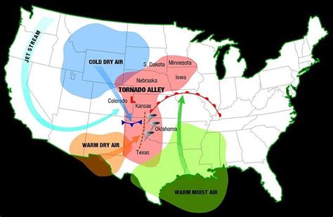 Tornado Alley Map - Tornado Alley is an outdated concept, research ...