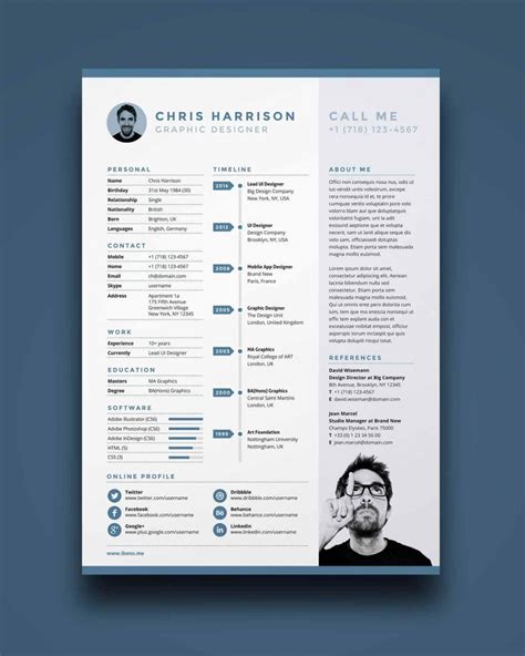 Eine Probe von Onepage Resume Templates: 15 Examples To Download And ...