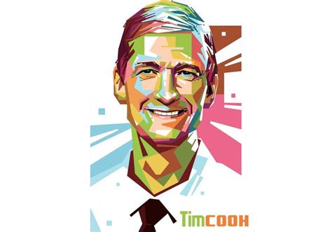 Tim Cook Vector Portrait 82704 Vector Art at Vecteezy