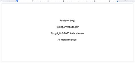 How To Create A Book Copyright Page (Free Template)