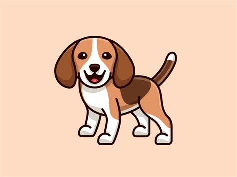 Beagle | Beagle art, Pet logo design, Cute dog cartoon