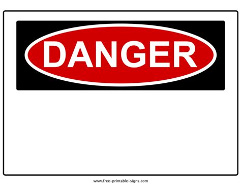 Printable Danger Sign – Free Printable Signs