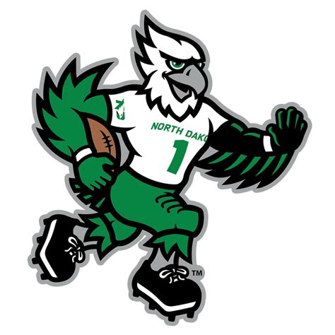 North Dakota Fighting Hawks - North Dakota Football Mascot Single Laye ...