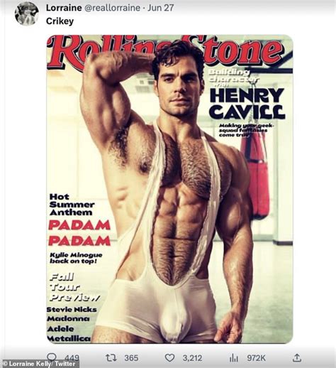 Lorraine Kelly reacts to Henry Cavill's raunchy shoot in hilarious ...