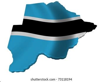 Flag Map Botswana Stock Illustration 73118194 | Shutterstock