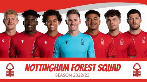 NOTTINGHAM FOREST SQUAD 2022/2023 | NOTTINGHAM FOREST OFFICIAL SQUAD ...