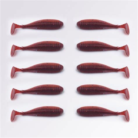 [35% OFF] Artificial Fake Bait 10PCS/LOT 8.8CM 2.8G T Tail Soft Lure ...