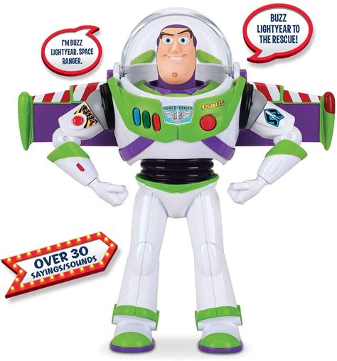 Buzz Lightyear Deluxe Space Ranger Action Figure - Toy Story