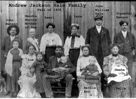 Jen's Genealogy: The Hale Family - Andrew Jackson Hale Family