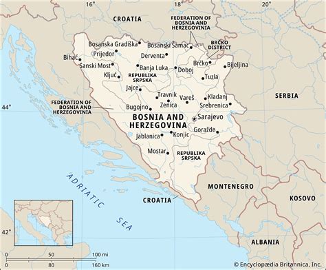 Map Of Europe Bosnia And Herzegovina - Emalee Mirabelle