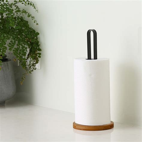 Stylish Bamboo Paper Towel Holder