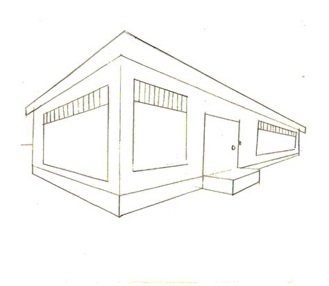 How To Draw A Two Point Perspective House - Image to u