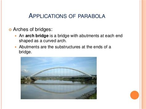 Parabola, hyperbola and its applications