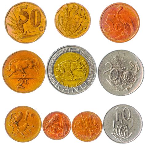 10 South African Coins | Collectible Money| Currency Rands Cents | 1961 ...