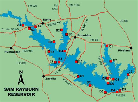 Access to Sam Rayburn Reservoir