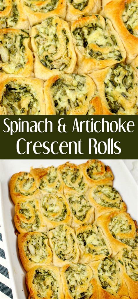 Spinach and Artichoke Crescent Rolls - The Endless Appetite