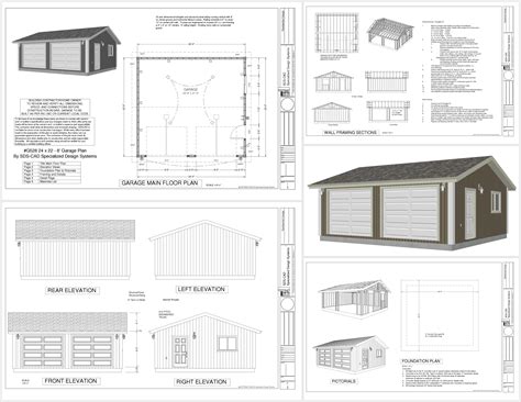 Woodworking Plans Free Garage Plans 24 X 30 PDF Plans