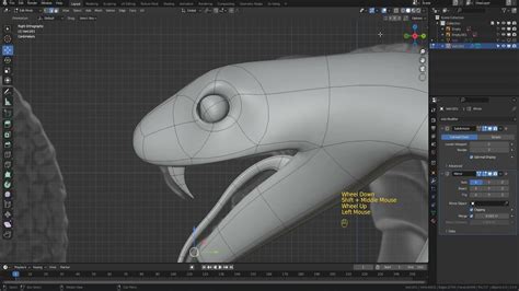 Cobra Snake Modeling, Texturing and Animation in Blender - YouTube