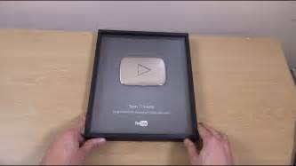 Youtube Silver Play Button Award Unboxing! - YouTube