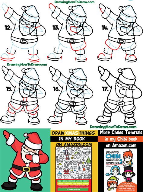 Step By Step How To Draw Santa / How to Draw Santa Clause (Step by Step ...