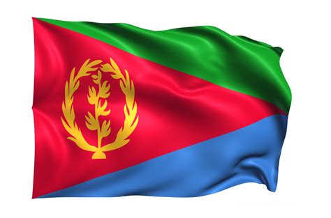 Eritrea Waving flag Realistic Transparent Background 15309608 PNG