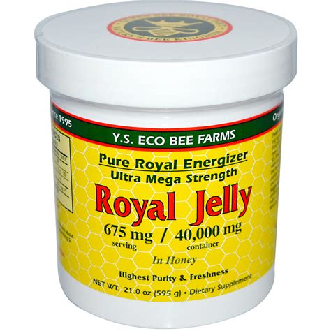 Y.S. Eco Bee Farms, Royal Jelly In Honey, 675 mg, 21.0 oz (595 g) - iHerb