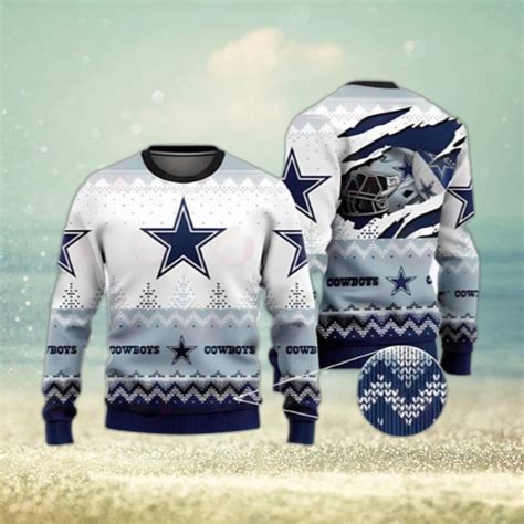 Dallas Cowboys Dream In Heart Dallas Cowboys Ugly Christmas Sweater ...