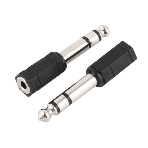 Microphone 6.35mm Male to 3.5mm Female Audio Connector Jack Adapter ...