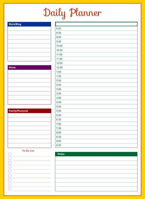 10 Awesome Printable Two People Daily To Do List Planner Hourly