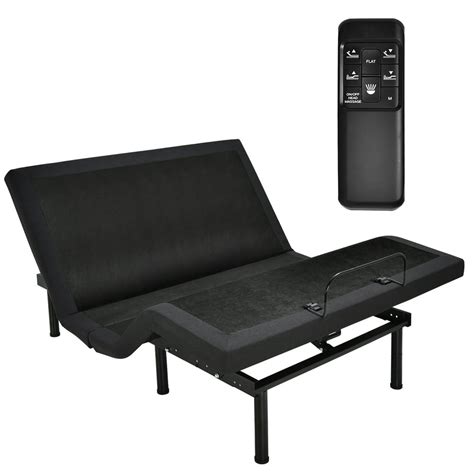 Costway Adjustable Bed Base Electric Bed Frame with Massage Remote ...